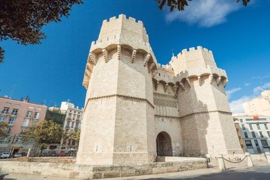 serranos towers, valencia, spain