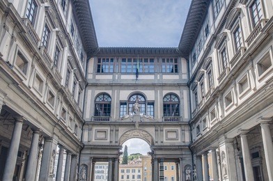 galleria degli uffizi (uffizi gallery) museum located in florence, italy