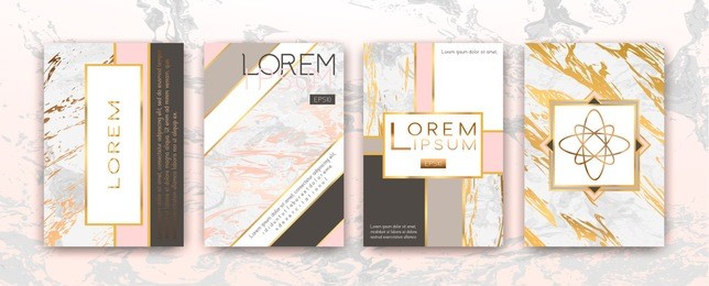 gold, black, white marble template, artistic covers design, colorful texture, realistic cube, backgrounds. trendy pattern, graphic poster, geometric brochure, cards. vector illustration.