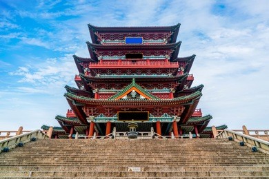 tengwang pavilion,nanchang,traditional, ancient chinese architec
