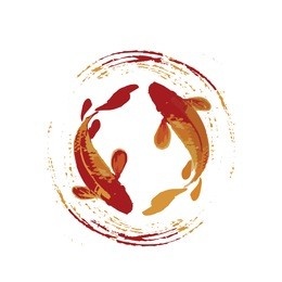 koi fish art illustration 