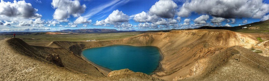 iceland,  volcanic crater