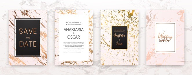 gold, black, white marble template, artistic covers design, colorful texture, realistic cube, backgrounds. trendy pattern, graphic poster, geometric brochure, cards. vector illustration.