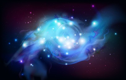 abstract open space background. starfield, universe, nebula in galaxy. vector illustration