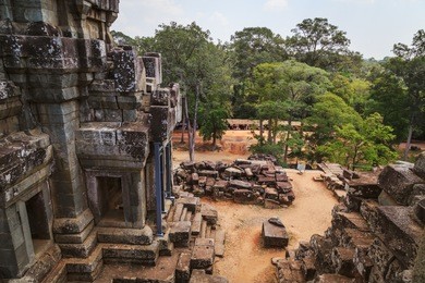 the majestic and ancient temple of ta keo. angkor, siem reap, cambodia.