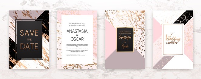 gold, black, white marble template, artistic covers design, colorful texture, realistic cube, backgrounds. trendy pattern, graphic poster, geometric brochure, cards. vector illustration.