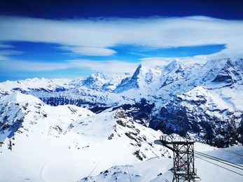 mountain view at schilthorn switzerland