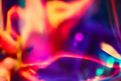 abstract saturated retro wallpaper of digital colorful futuristic conceptual organic alien shape with purple space void background