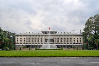 independence palace. landmark in ho chi minh city, vietnam.
