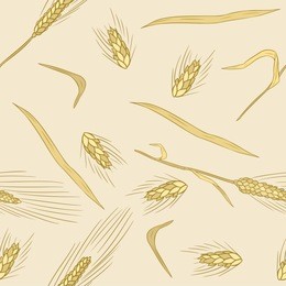 wheat seamless pattern