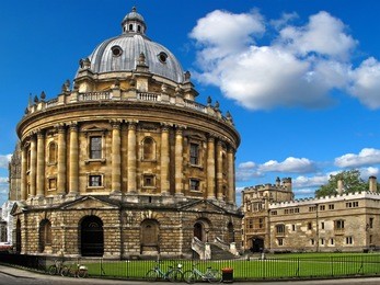 radcliffe camera a part of bodleian library, oxford university. oxford, united kingdom. hdr photo.