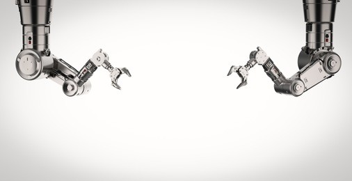 3d rendering robotic arm or robot hand 