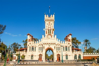 alexandria, egypt, 21 february 2018: montaza palace