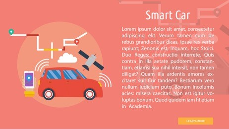 smart car conceptual banner