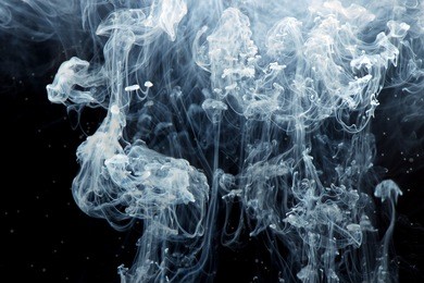 creating water strings description: milk and white ink in the water