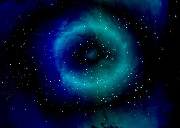 star field in space and a nebulae. abstract background of universe and a gas congestion. spiral galaxy space with black holes. vector nebula, for use with projects on science, research, and education.