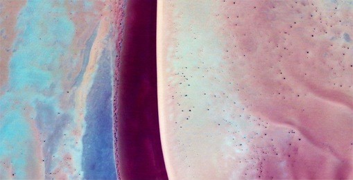 abstract photograph of the deserts of africa from the air