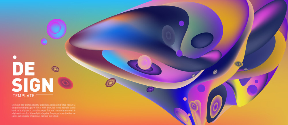 modern colorful flow poster. wave liquid shape in colorful background. art design for your design project. vector illustration eps10