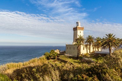 cape spartel, promontory at the entrance to the strait of gibraltar, 12 km west of tangier, morocco.