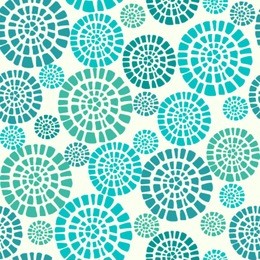 abstract seamless pattern with blue circle elements. ethnic summer texture