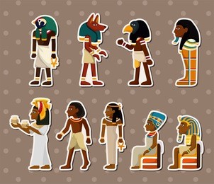 cartoon pharaoh stickers