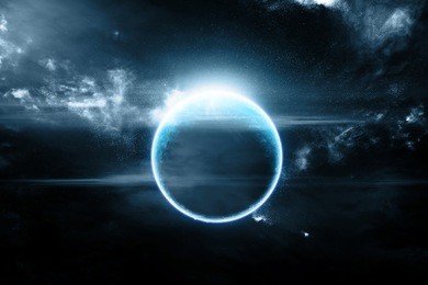 abstract outer earth space nebula fantasy