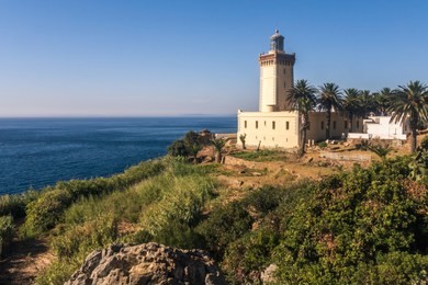 cape spartel, promontory at the entrance to the strait of gibraltar, 12 km west of tangier, morocco.