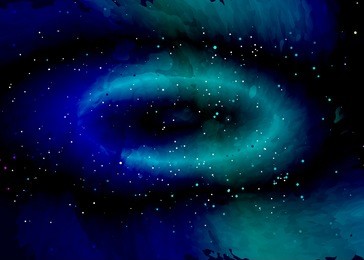 star field in space and a nebulae. abstract background of universe and a gas congestion. spiral galaxy space with black holes. vector nebula, for use with projects on science, research, and education.
