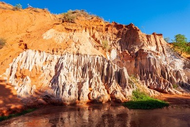 fairy stream or suoi tien is a small stream hiding behind mui ne sand dunes in phan thiet in vietnam