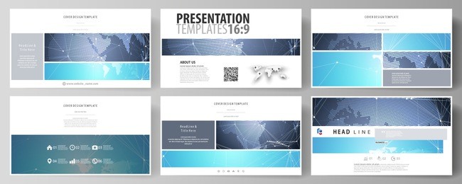 the minimalistic abstract vector illustration of the editable layout of high definition presentation slides design business templates. abstract global design. chemistry pattern, molecule structure.