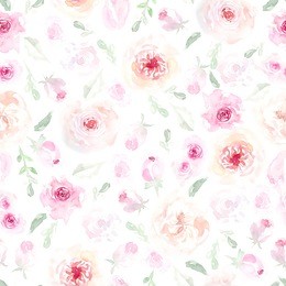watercolor seamless floral pattern