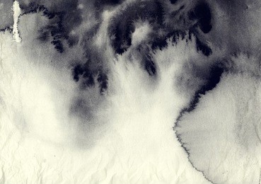 abstract ink painting on grunge paper texture.