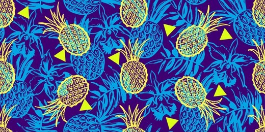 seamless pattern with tropical motif