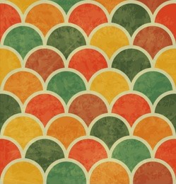 vintage japan-style wave seamless pattern