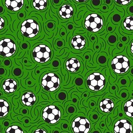 football ball seamless pattern
