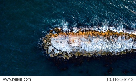 newport beach california the wedge aerial footage