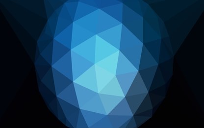 dark blue vector abstract mosaic background with a diamond. colorful illustration with gradient. polygonal design for your web site.