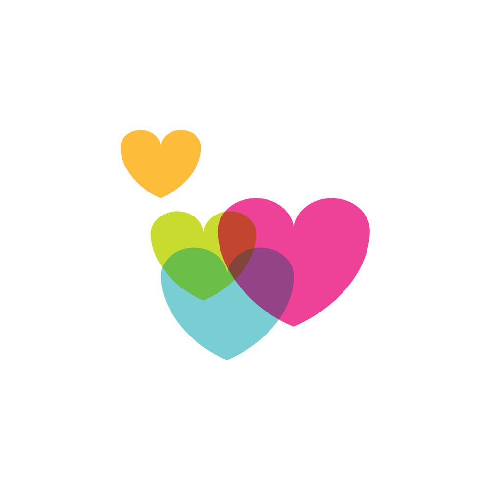 love full color and company logo template