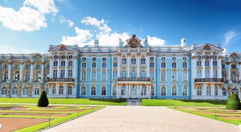 katherine's palace hall in tsarskoe selo (pushkin), russia