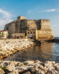 view of castel dell'ovo, naples