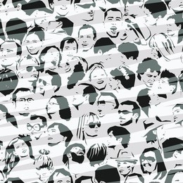 crowd seamless background