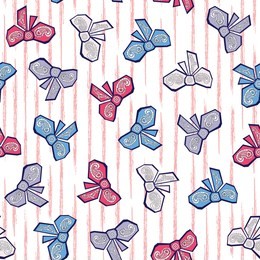 curly golden paper ribbon pattern