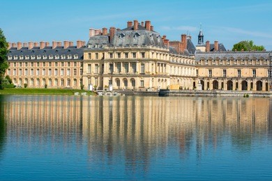 fontainebleau palace (chateau de fontainebleau) near paris, france