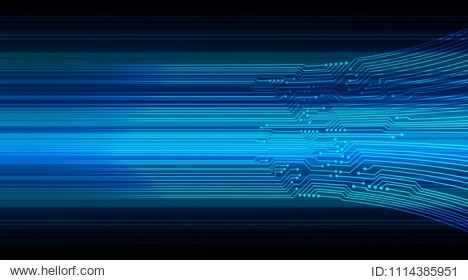 binary circuit board future technology, blue cyber security concept background, abstract hi speed digital internet.motion move blur. pixel vector