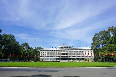 ho chi minh city, vietnam. independence palace in ho chi minh city. independence palace is known as reunification palace( dinh thong nhat or dinh doc lap ) and was built in 1962-1966