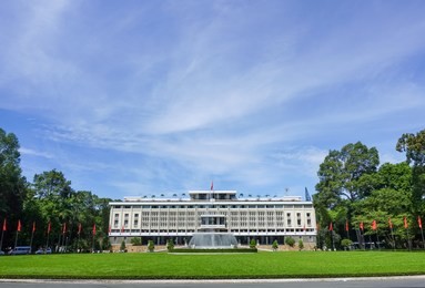 ho chi minh city, vietnam. independence palace in ho chi minh city. independence palace is known as reunification palace( dinh thong nhat or dinh doc lap ) and was built in 1962-1966