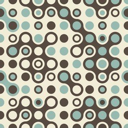 abstract retro pattern in blue grey and brown