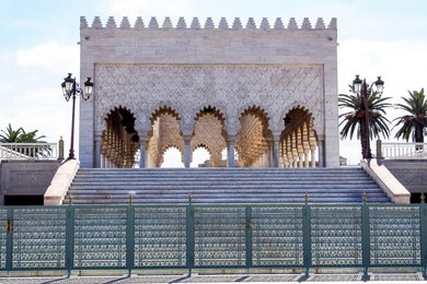 morocco,rabat. the mausoleum of king mohamed v