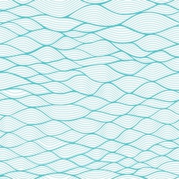 colorful seamless abstract hand-drawn pattern, waves background