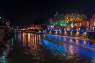 melaka river at night